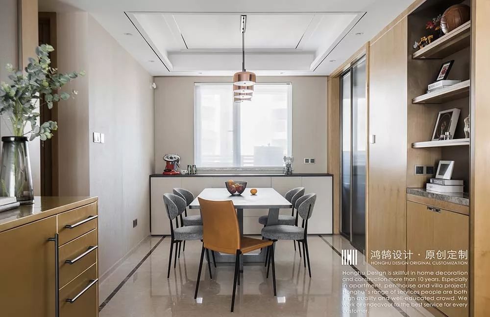 现代简约改造 | 130㎡精装房的色彩与软装提升-35