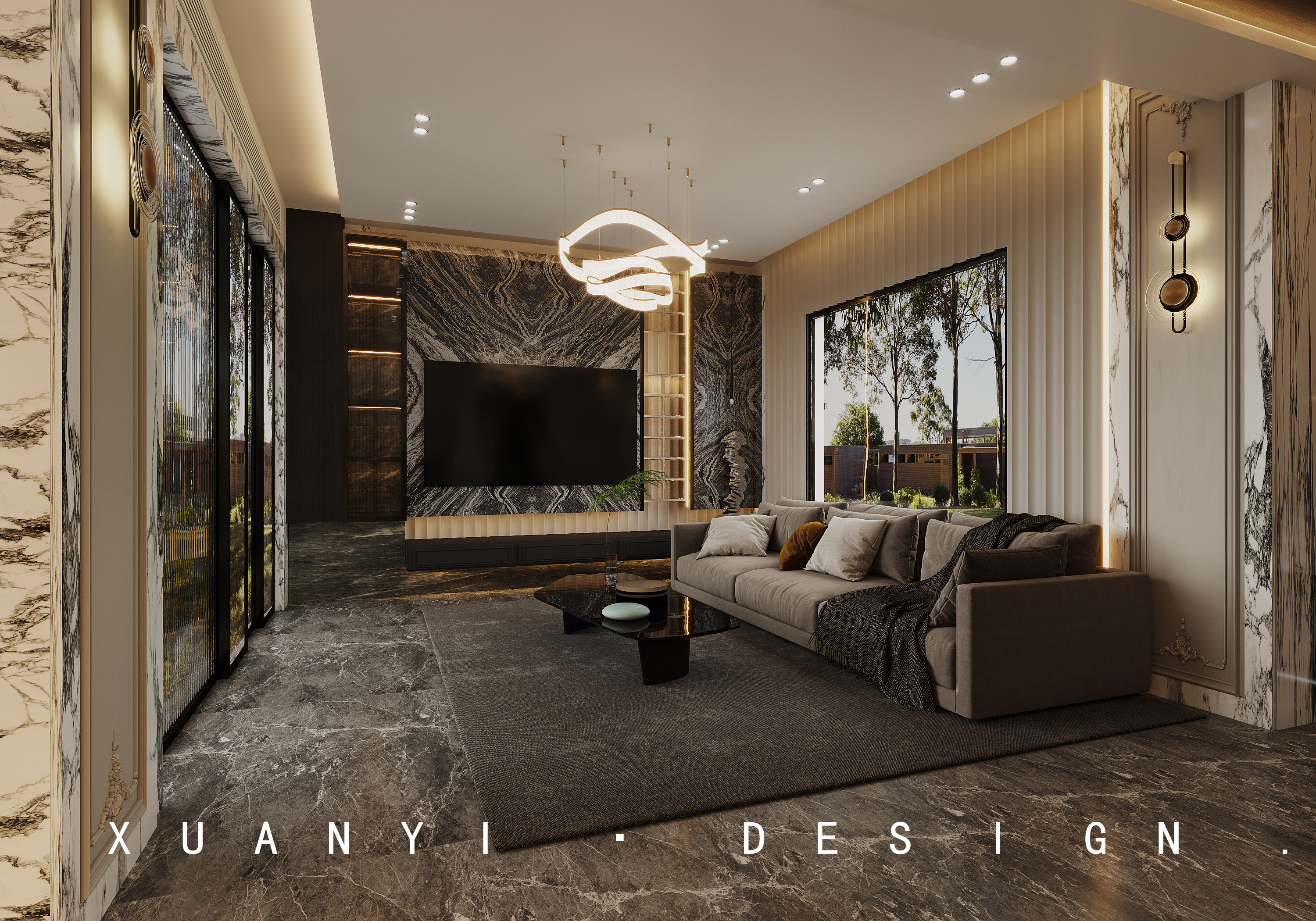 现代轻奢风   家装-1