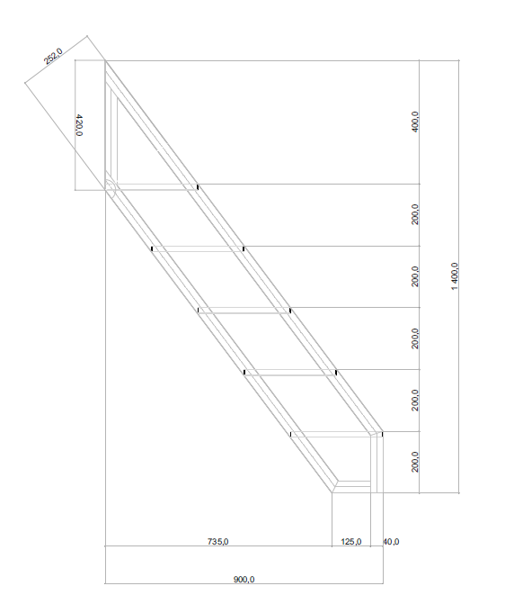 Industrial canal boat stairs stainless steel-15