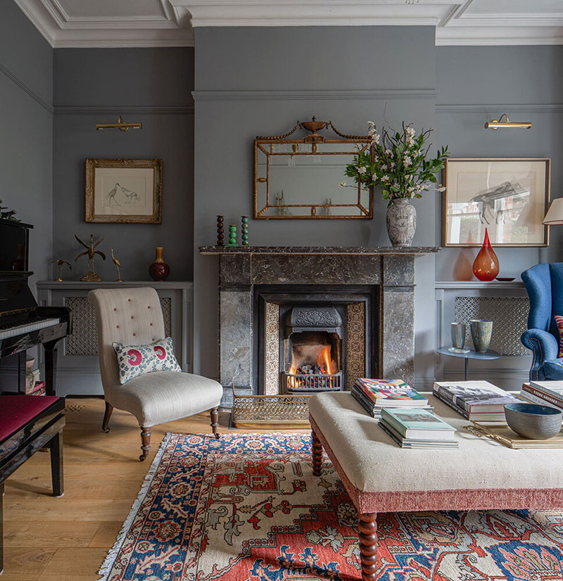 伦敦设计师家庭的梦幻色彩空间-2