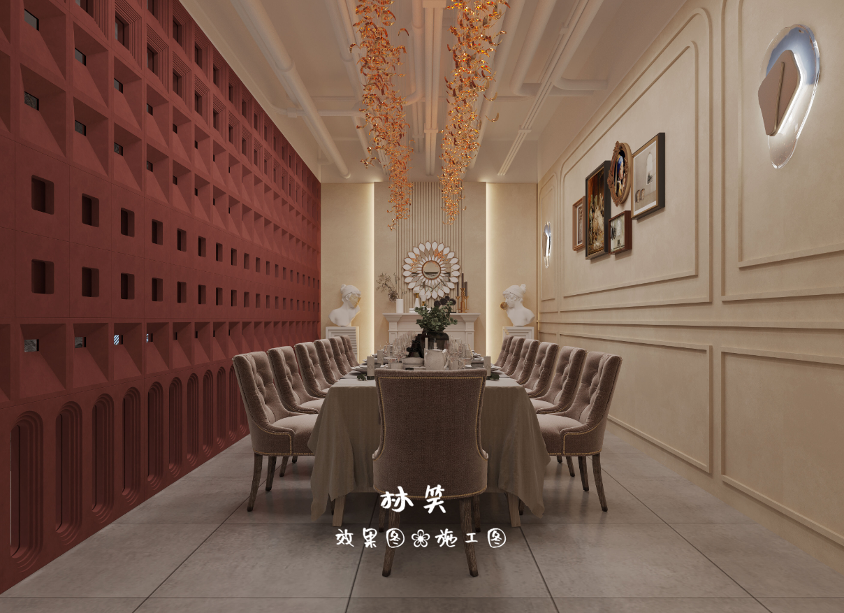 新雅致的西餐厅设计，营造轻松、浪漫的用餐氛围！   -7