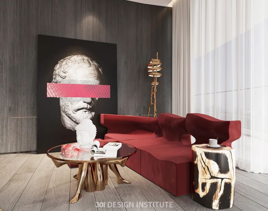 现代法式大平层丨中国广州丨301 设计研究所-37