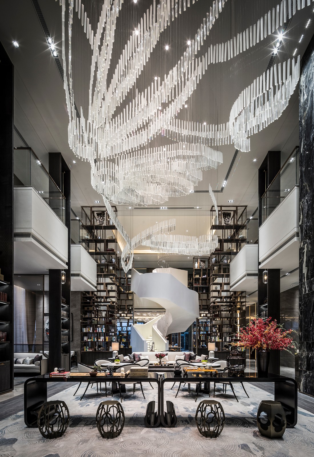 用高级灰演绎时尚东方书院——包头绿地国际花都售楼处  集艾设计-10