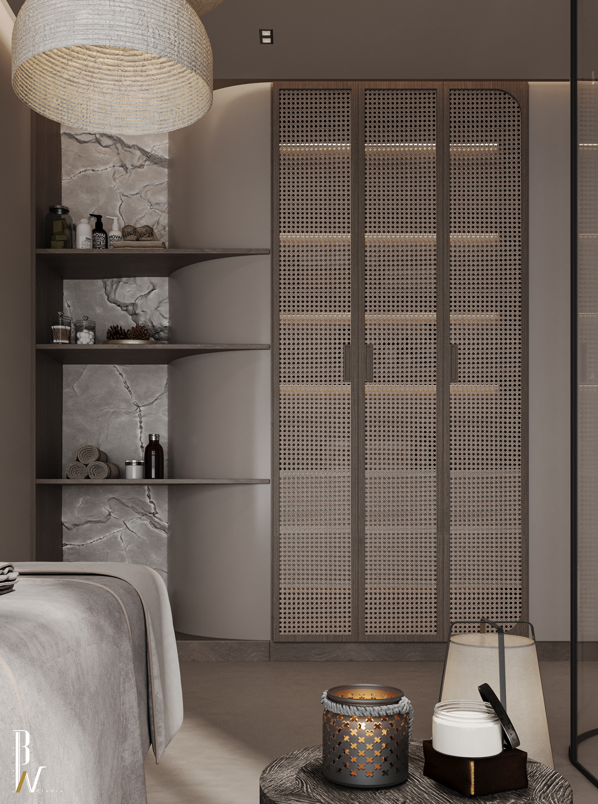 水疗设计丨阿联酋丨Black N White-11