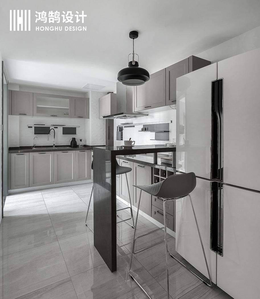 鸿鹄设计上海轻奢平层,精致细节呈现品质生活-15