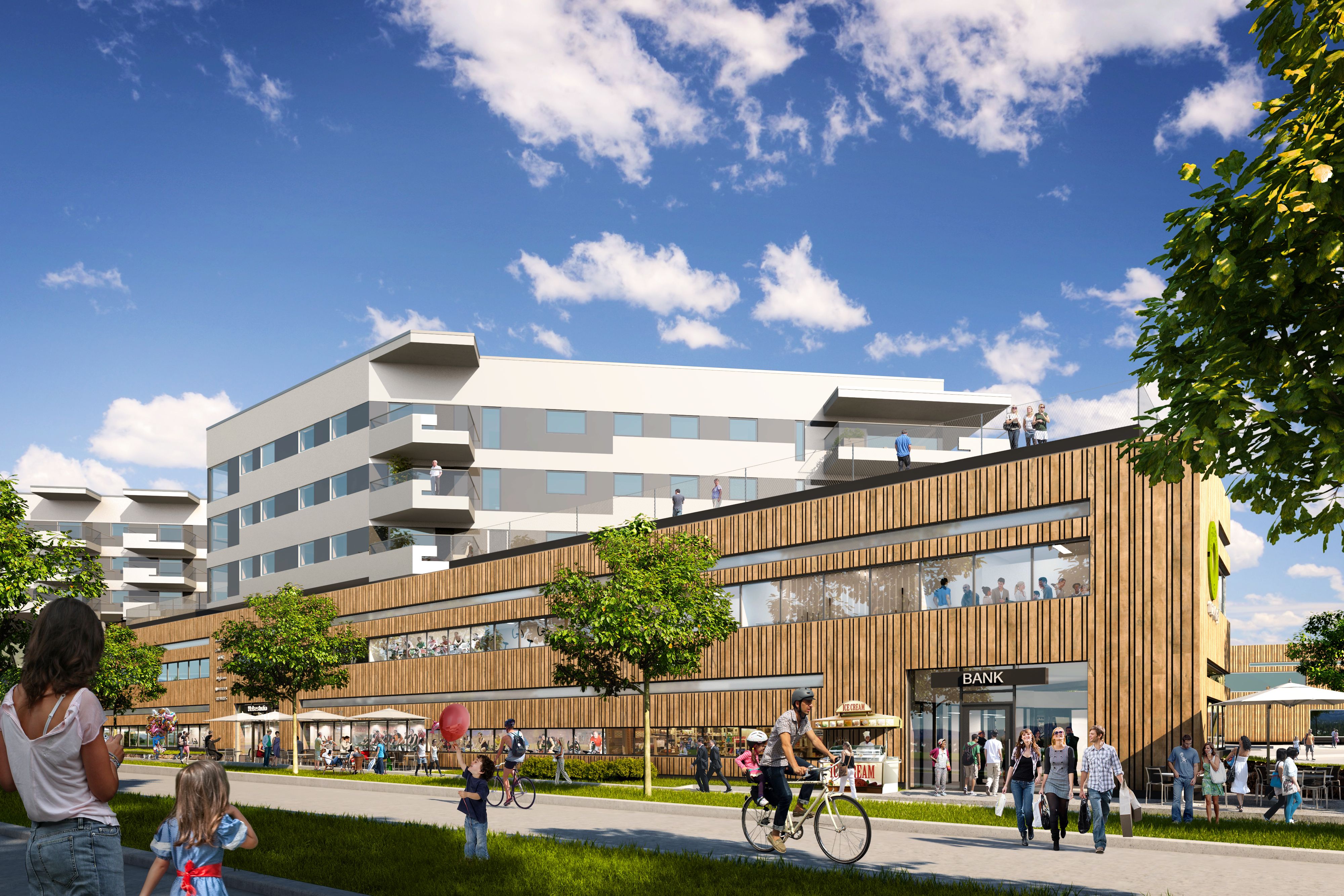 挪威 Fornebu S 环保购物住宅中心-38