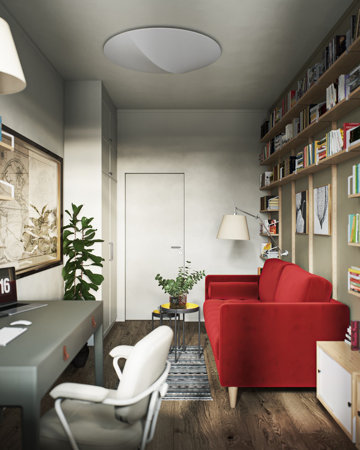 圣彼得堡 -98㎡混搭风公寓-14