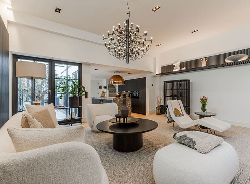 阿姆斯特丹 17 世纪独特运河房里的时尚斯堪的纳维亚公寓-16