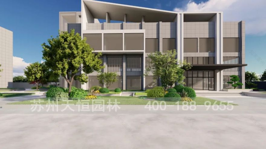 天恒园林|昆山厂区景观-32