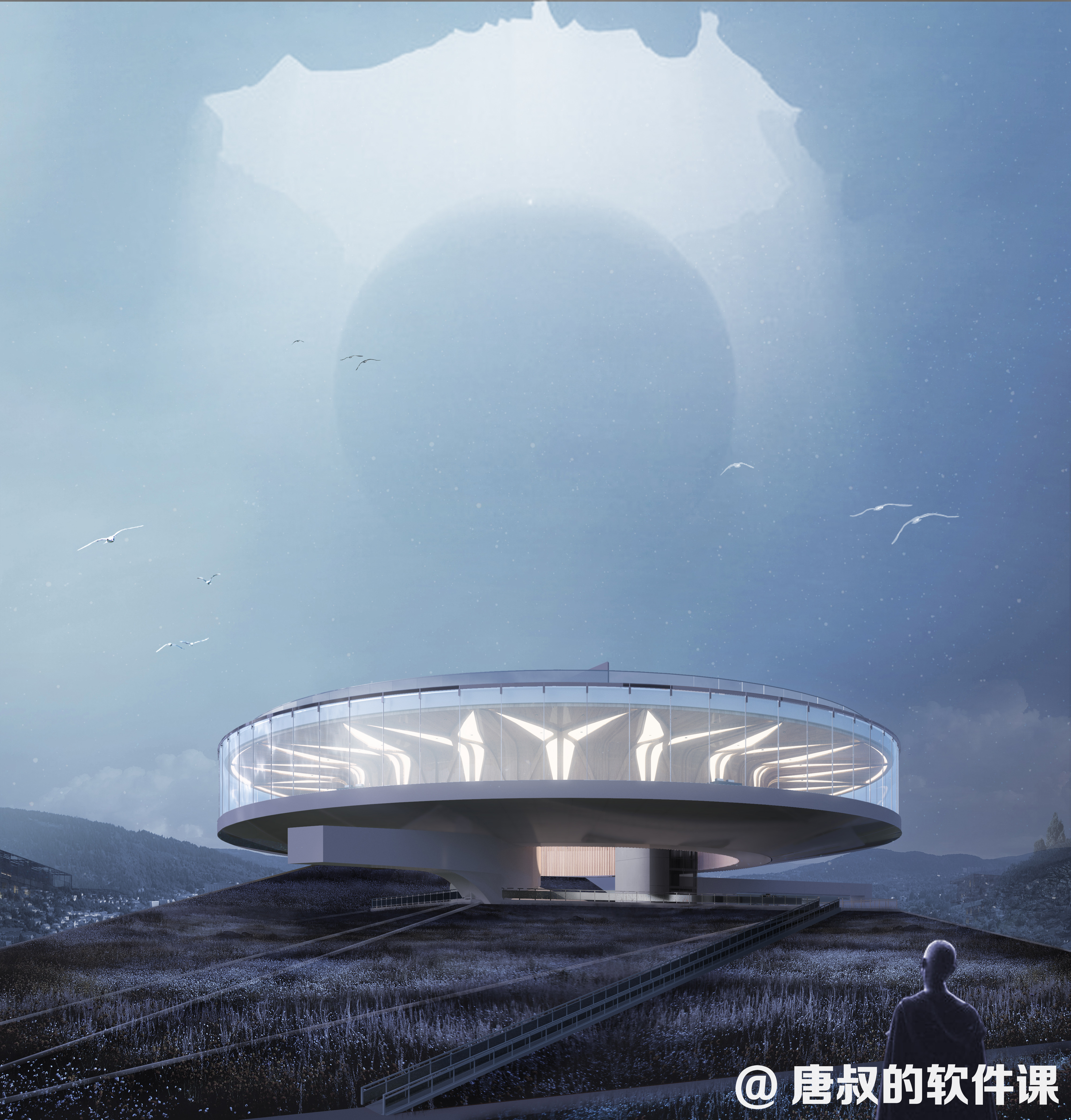 ZhengZhou“城市之冠”—写实渲染效果图-5