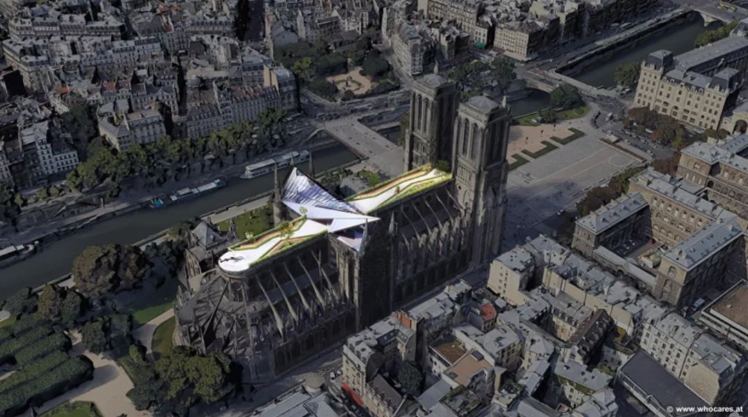 巴黎圣母院尖顶重建方案大 PK，现代与传统交融-24