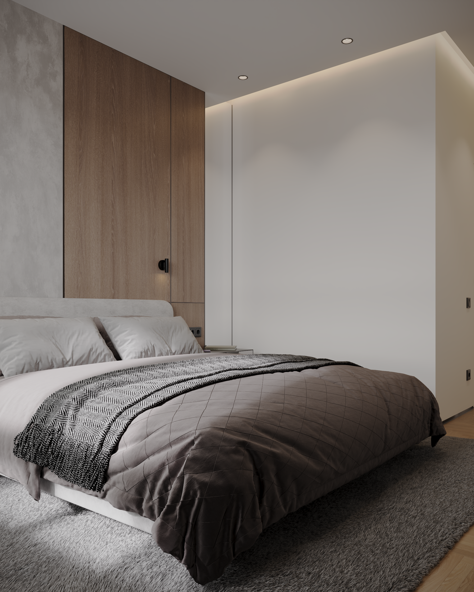 Спальная комната в классическом стиле-11