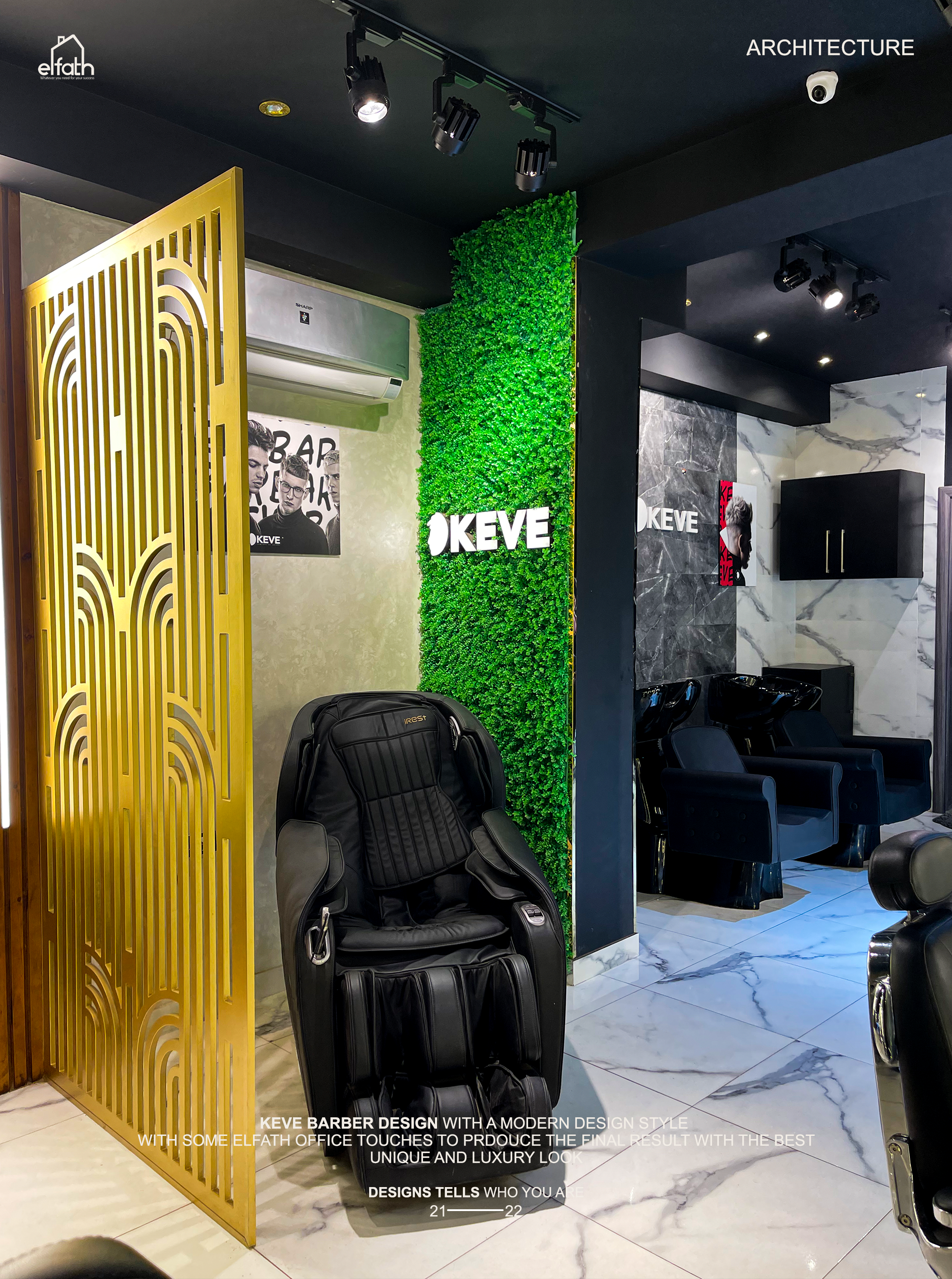 Keve barber - interior design --21