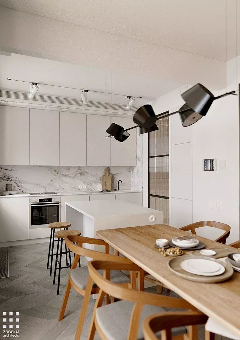 明斯克 65 平米开放式小户型住宅设计-12