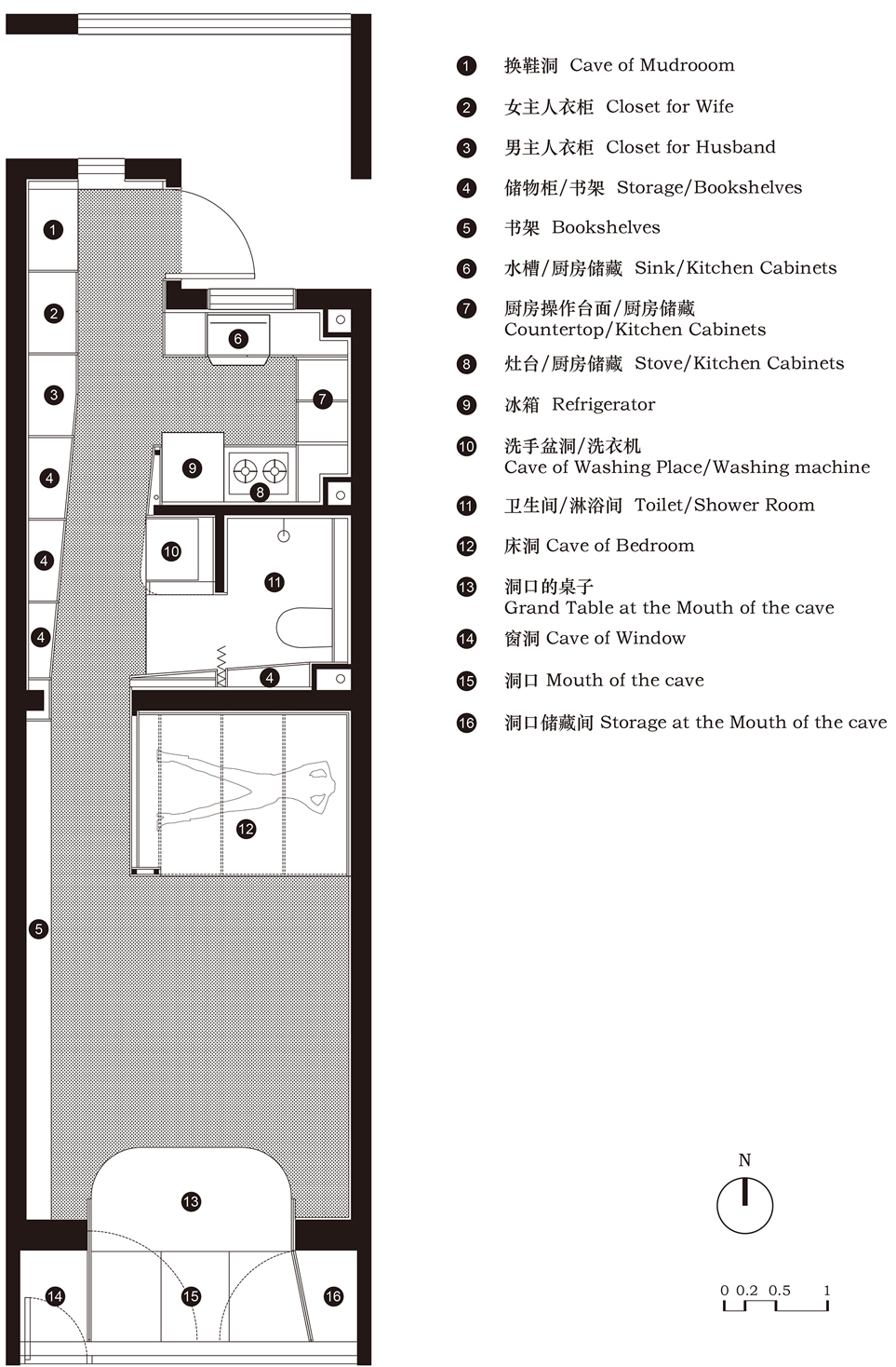 山顶洞之家  老破小里的庇护和观望丨中国北京丨察社办公室-76