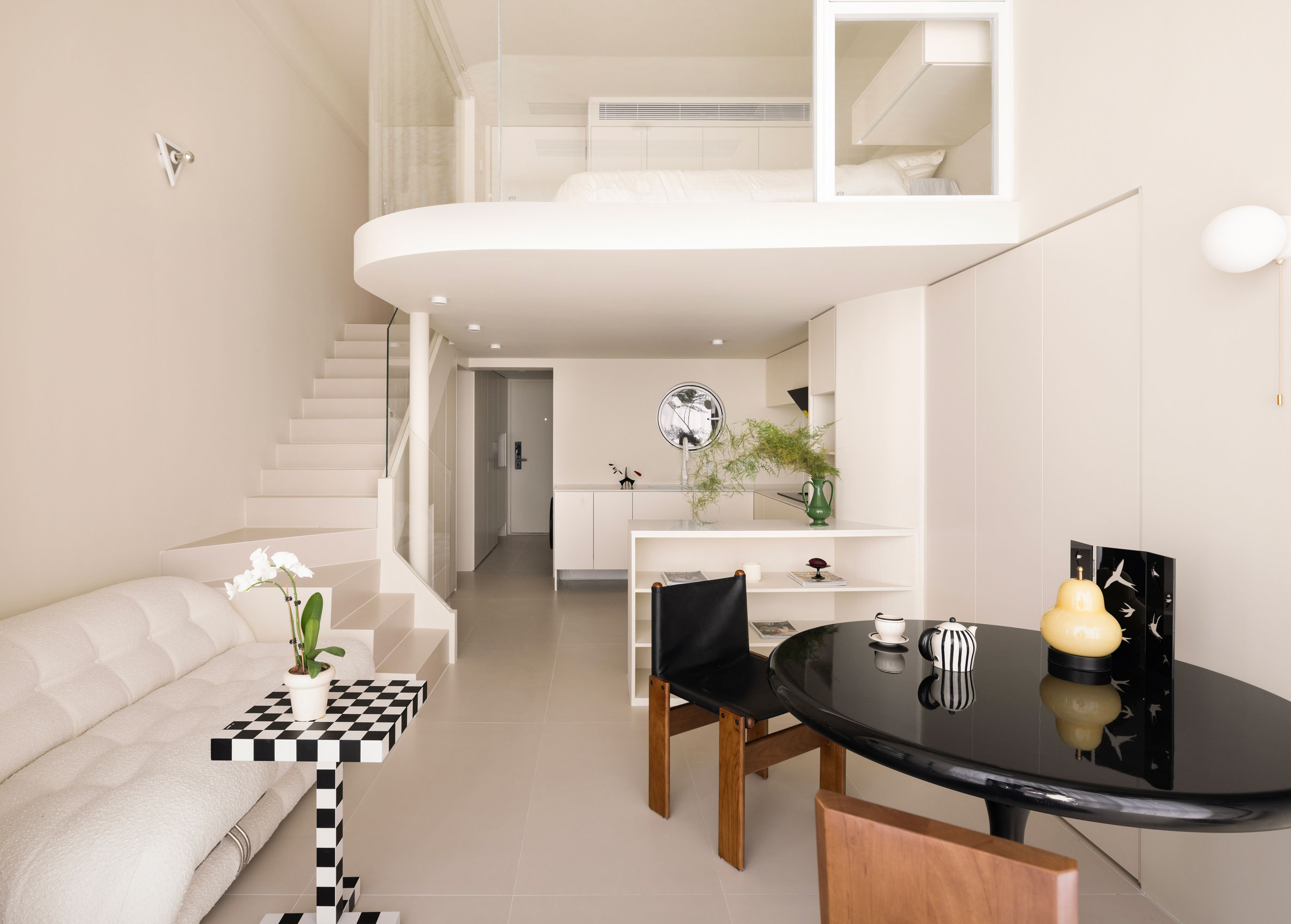 轻中古奶油色 loft 公寓设计丨中国杭州-8