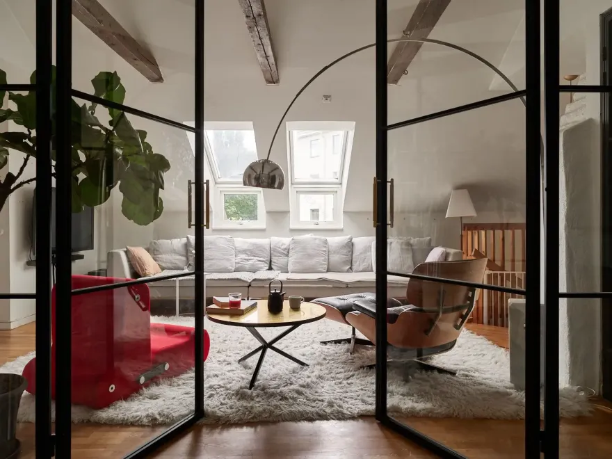 复古风尚!打造充满个性的阁楼复式公寓-1