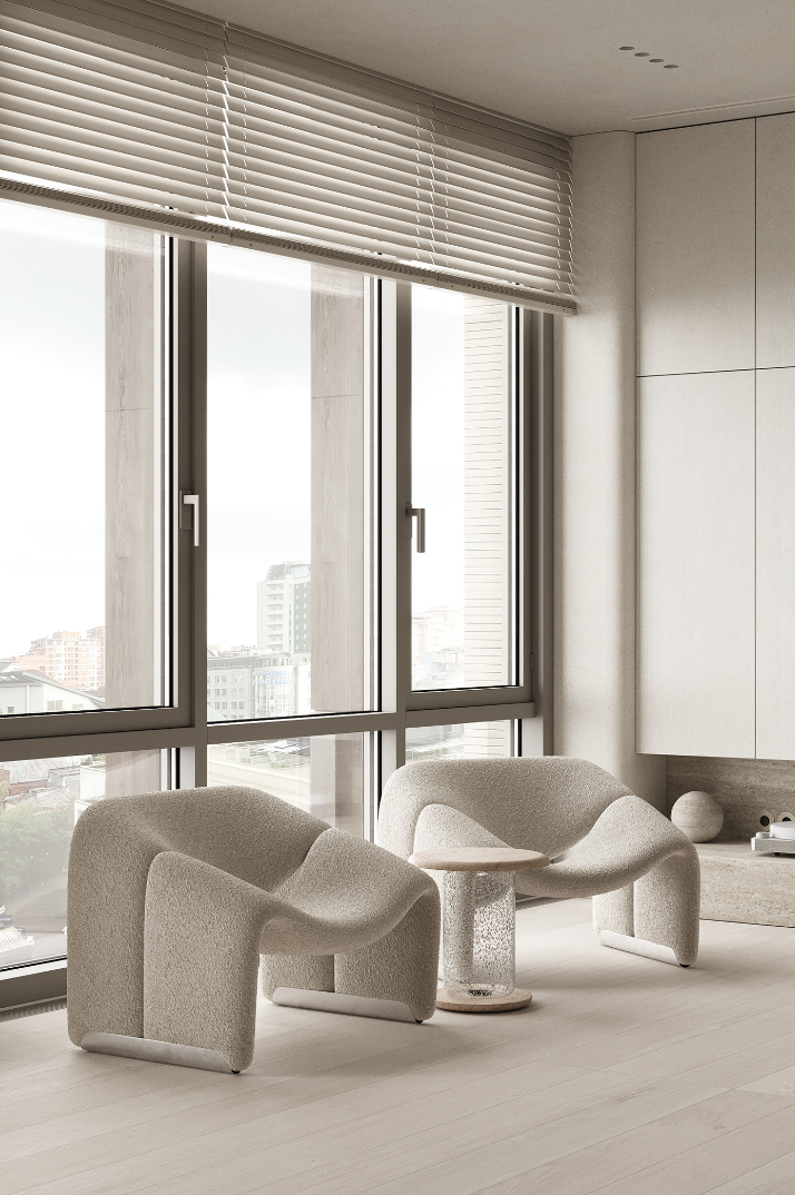 96㎡ 奶油侘寂风-1