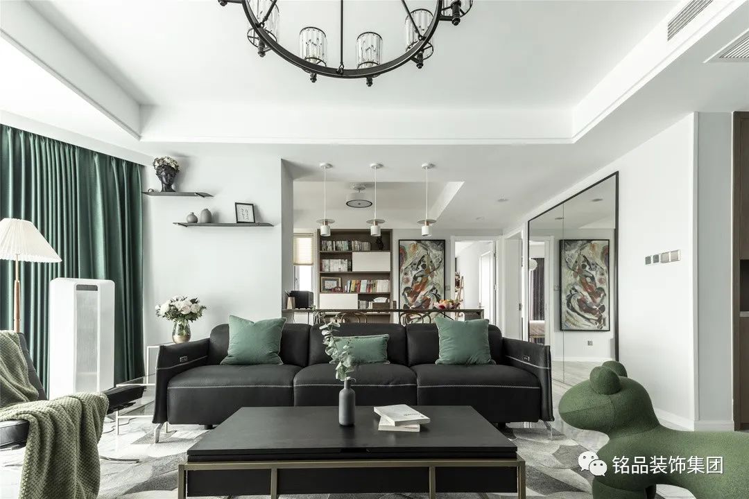 130㎡现代家居,母女不同需求一次满足,宽敞通透还有独立书房-4