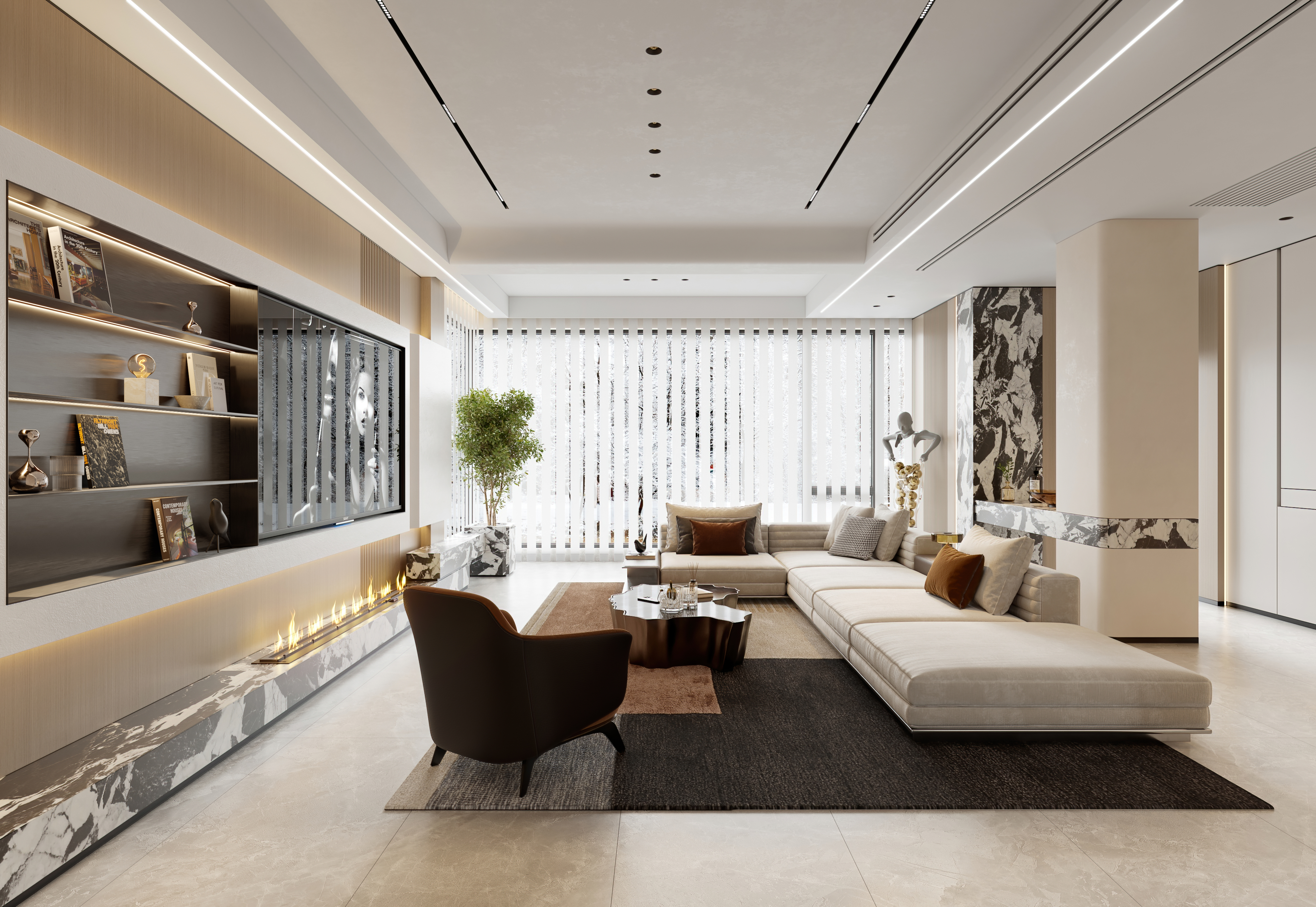 别墅 现代客餐厅-2