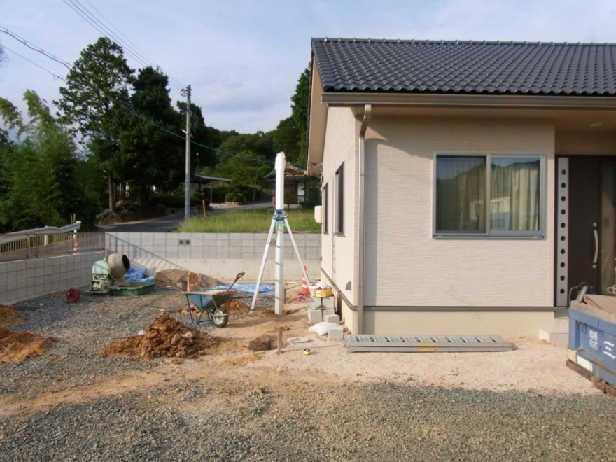 平屋建て和風モダン住宅の新築外構-16