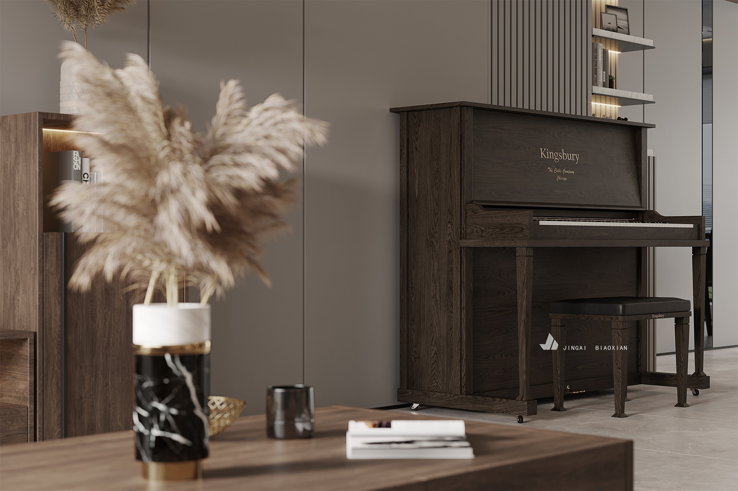 金该视觉呈现的时尚办公空间丨朱晨毅-37