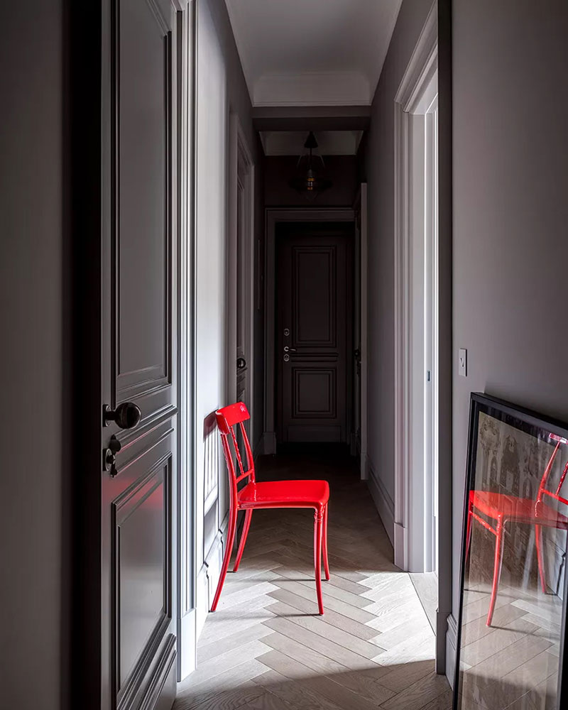 莫斯科斯大林风格高层公寓的重生 | 艺术与空间的完美结合-12