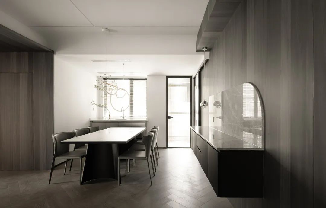 石材、木质与金属，克制平衡的极简空间 | DNA邸内设计-15