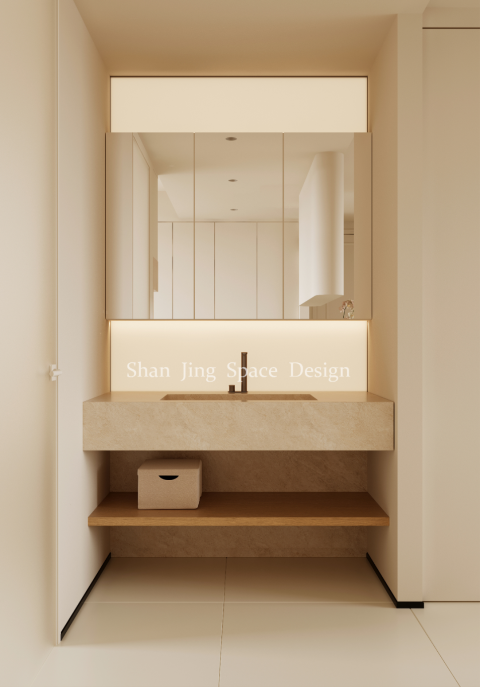 山境空间新案| 柔光之境：现代原木奶油风的治愈叙事-108