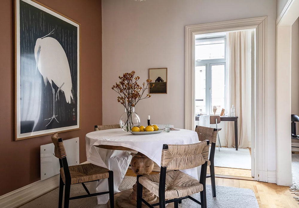 挪威首都时尚公寓,红色沙发成为点睛之笔-9