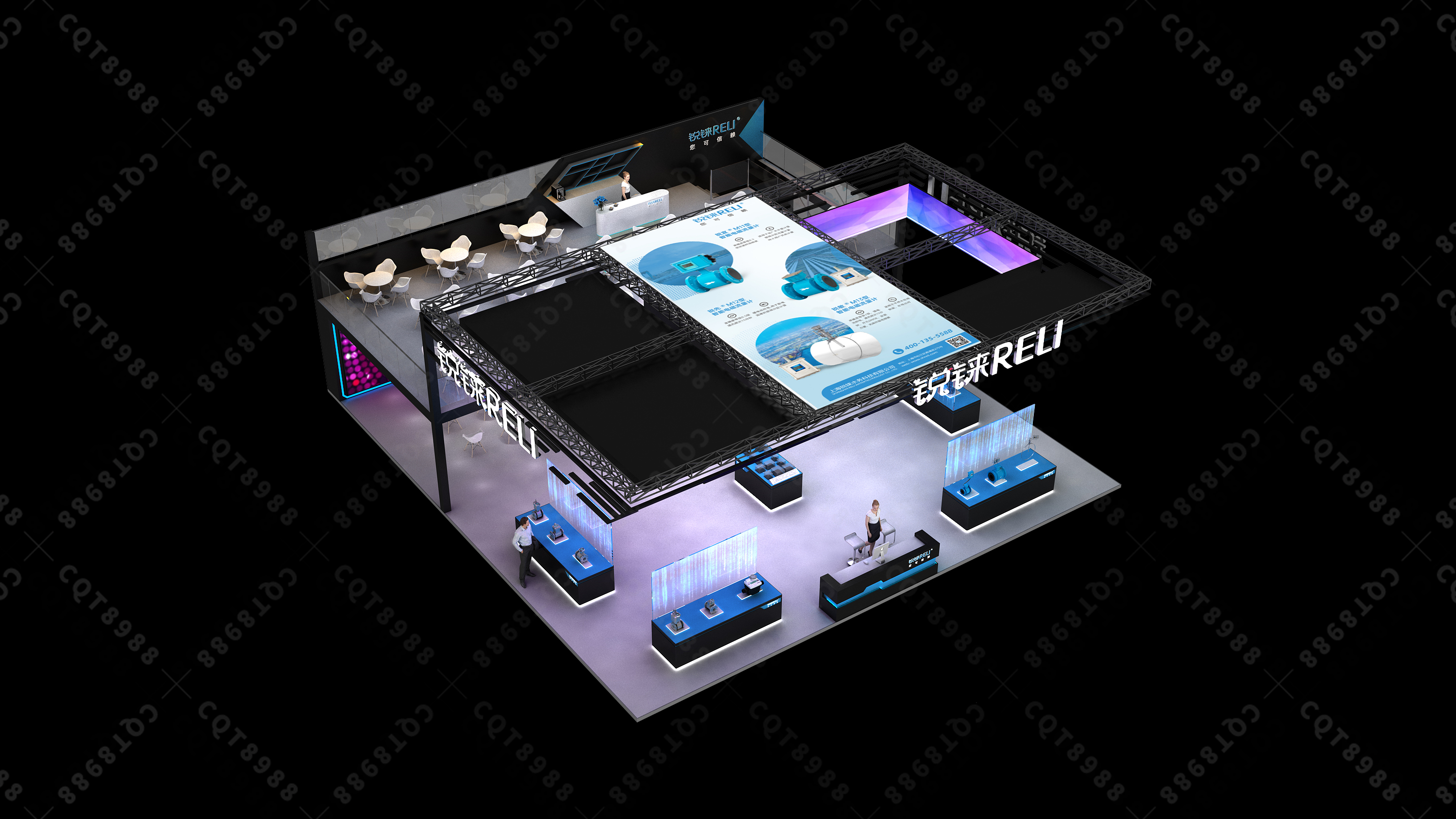 科技展台设计,CFME水泵管阀展,流体机械展展台设计 -4