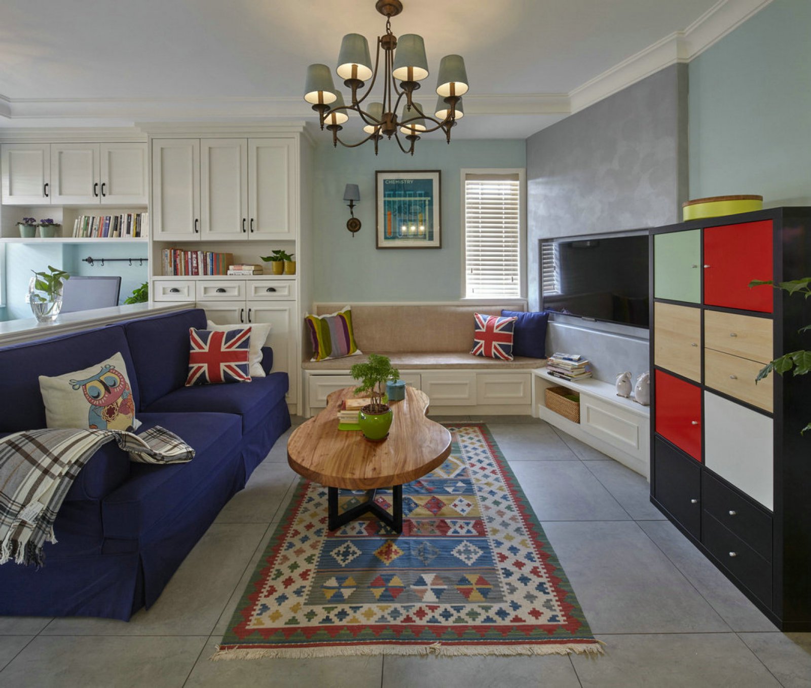 强收纳小户型，老宅变身美式新居-0