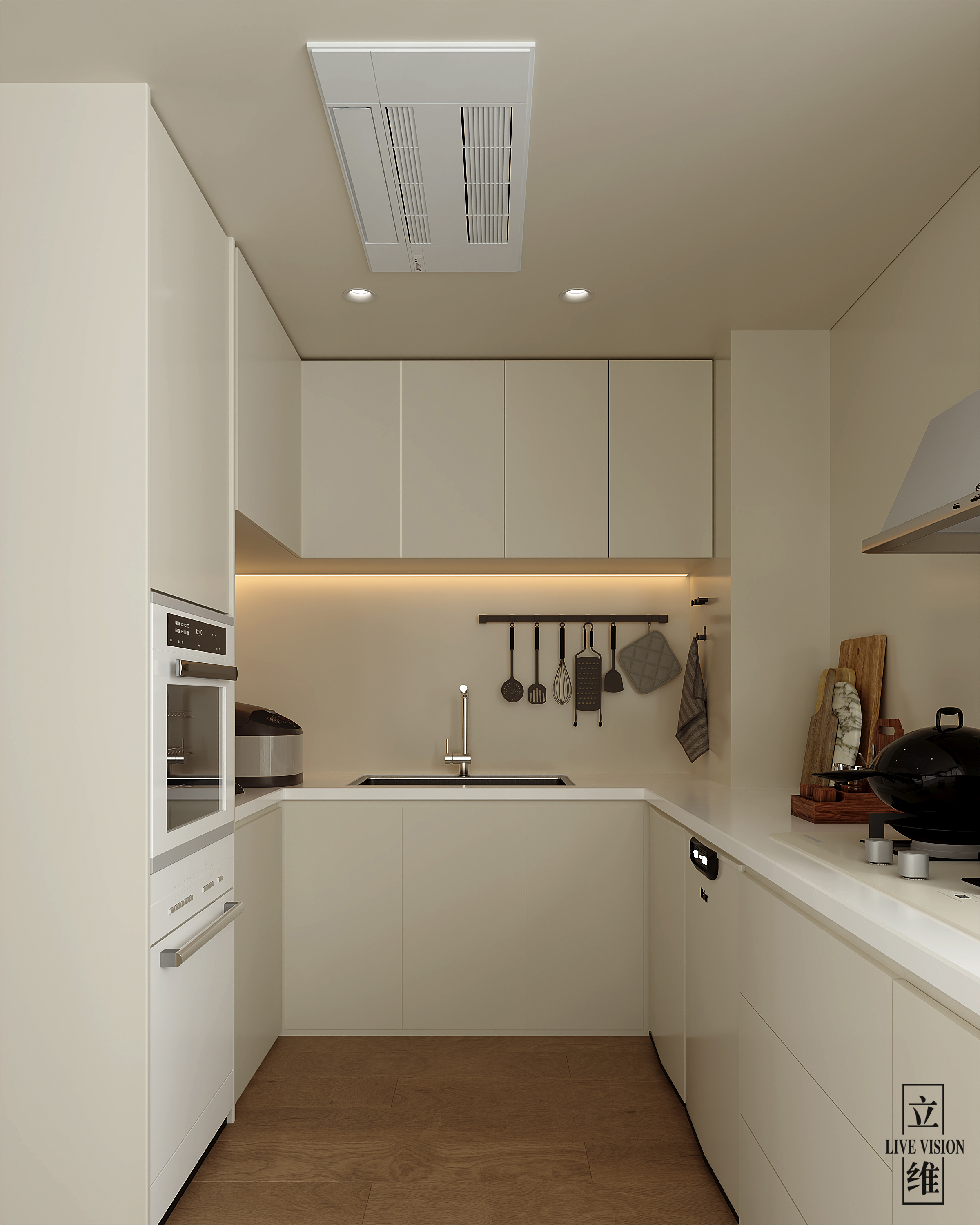 近期渲染 现代奶油风-14