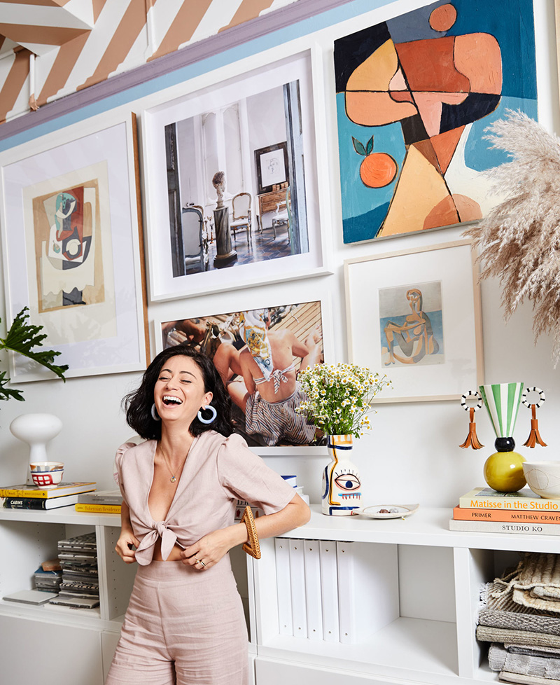 纽约时尚儿童游戏室，马戏团风格条纹天花板-10