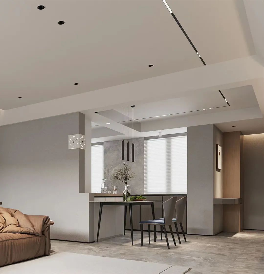 Original Design | 作品赏析 | 华侨城红坊140平，论空间分割的合理性，大横厅变身客厅+书房，真香！-55