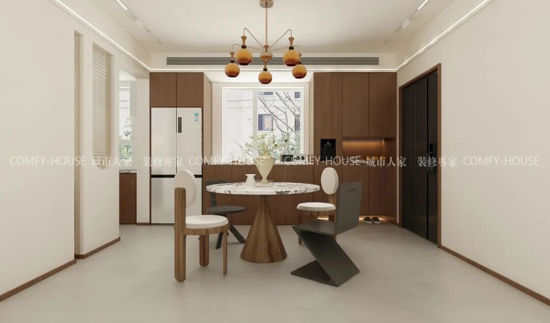 【中博玿华苑】141㎡|中古风，弧形梁下的时光褶皱-39