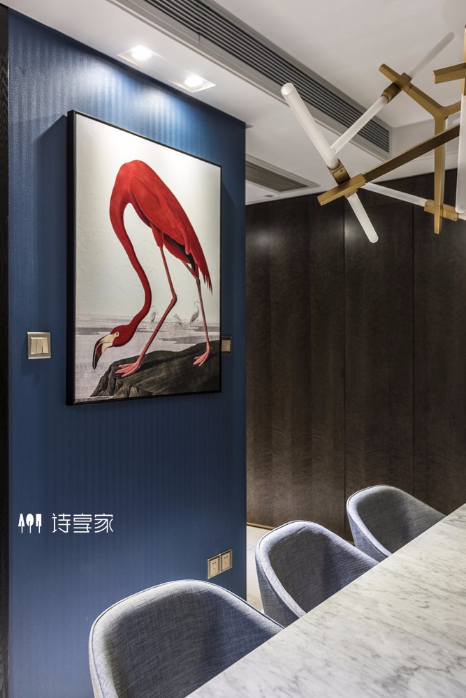 摩登华尔兹——180㎡现代精致住宅  诗享家设计-15