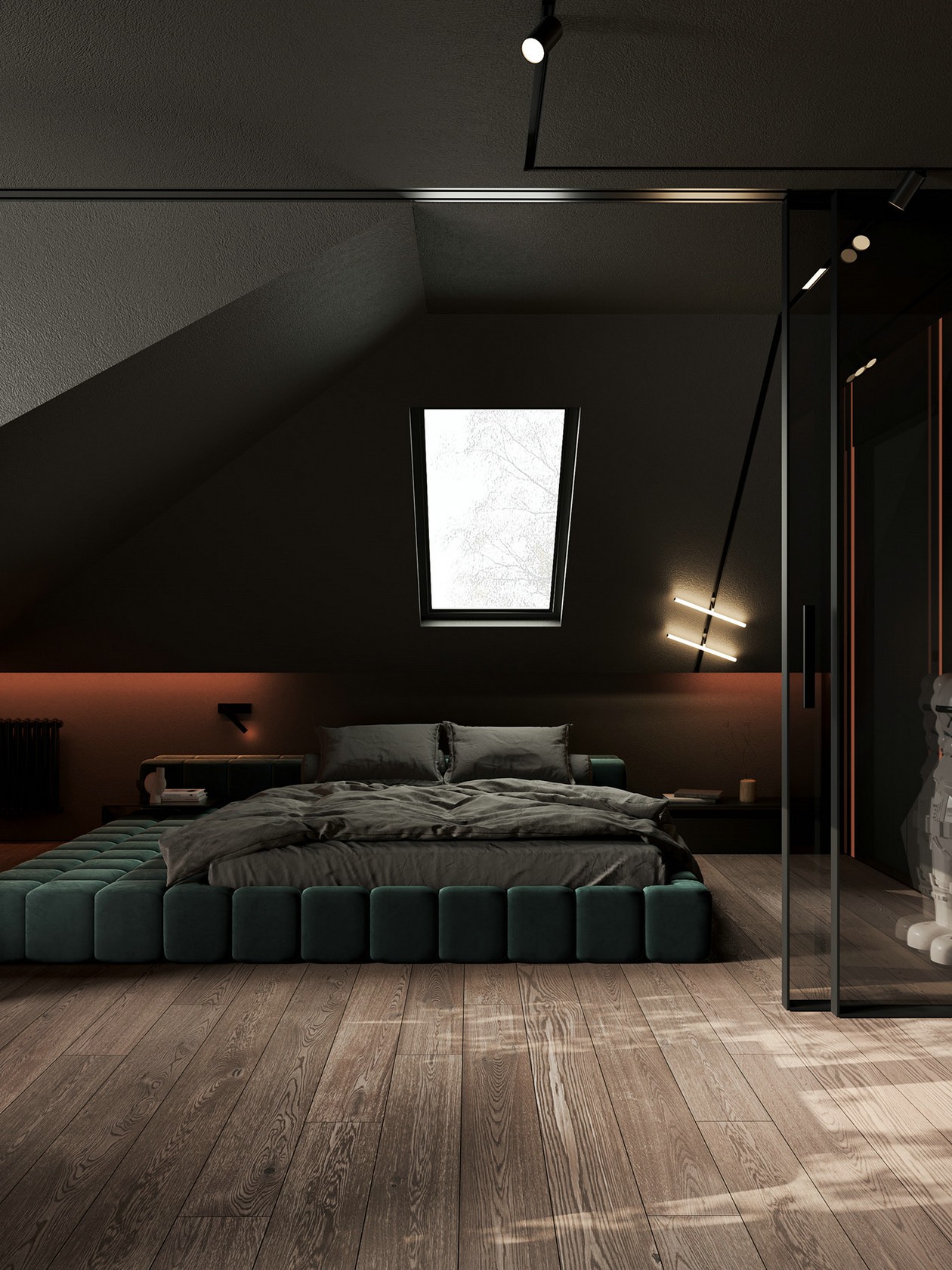 灰色系复式住宅设计 超有设计感！-9