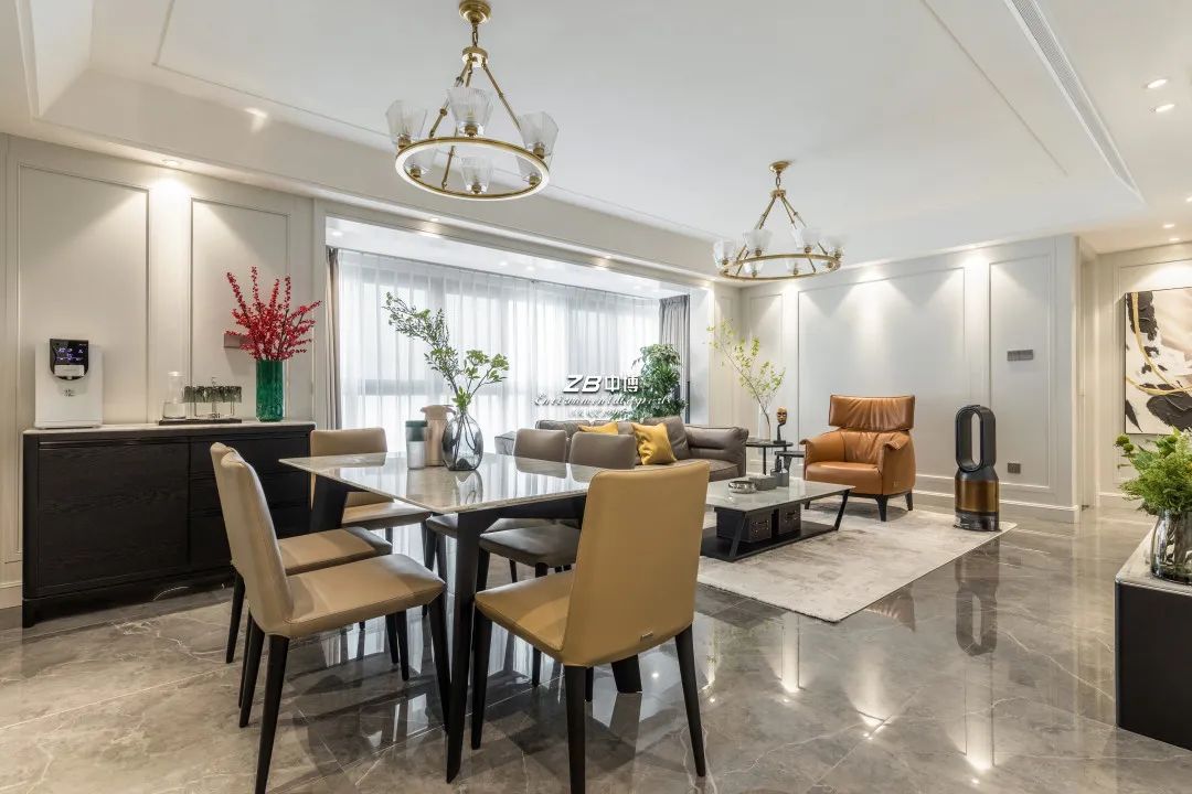 ZB design | 同事115平超有质感的轻奢风，效果好到没朋友！-28