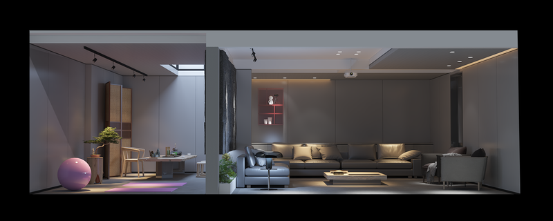 湛江市玥胧湖度假区别墅室内设计-3