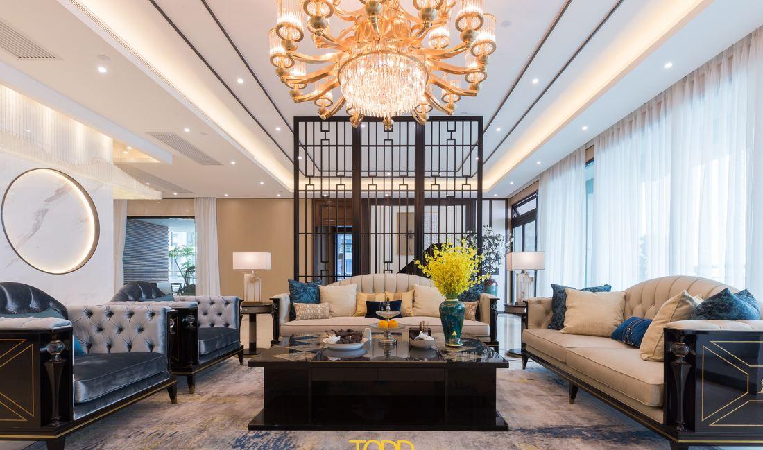 珠江江畔大平层“空”主题设计,尽显新中式儒雅大气-3