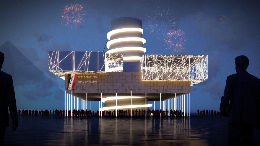 伊拉克馆 2030 年埃及世博会丨GROUP OF 4(总体规划设计),个人(展馆设计)-11