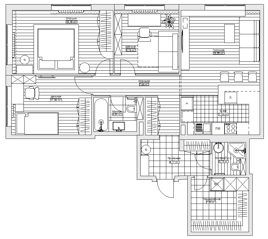 90 кв.м в ЖК Мещерский лес, Москва-0