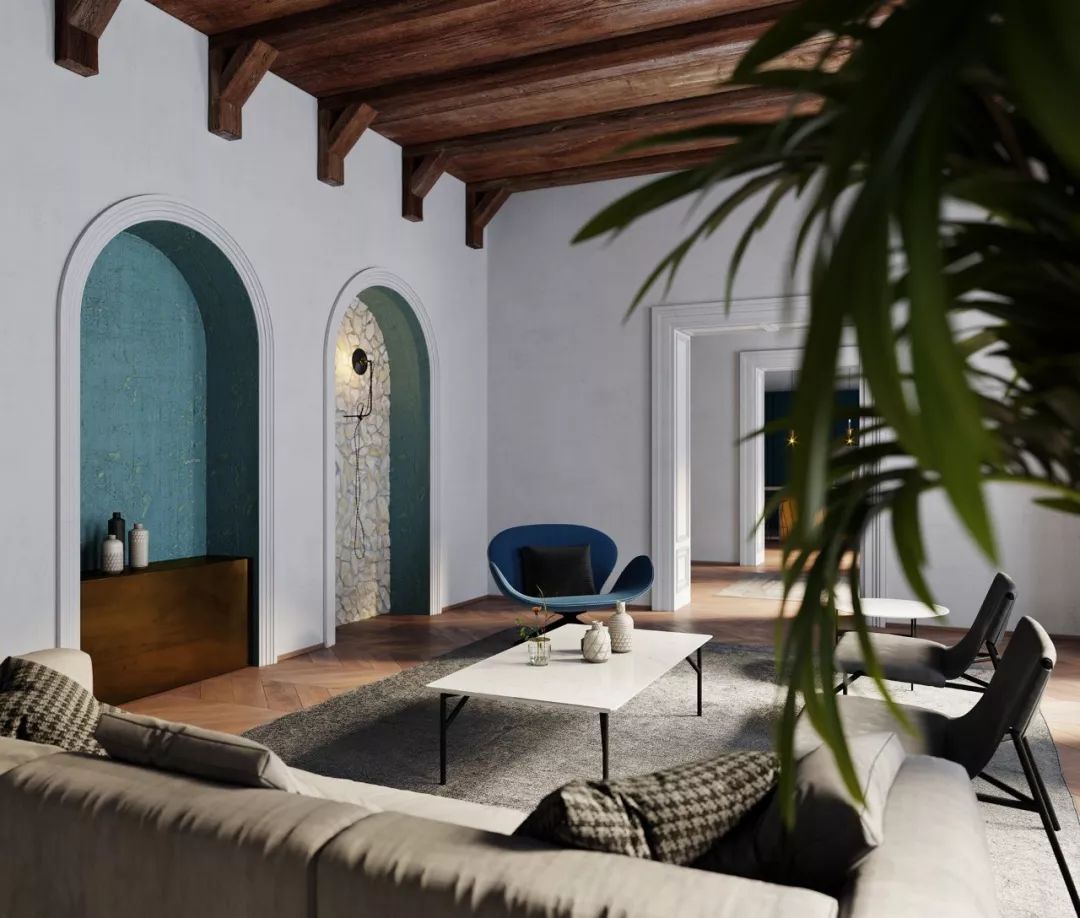 木梁 拱窗，老房子这样设计更有腔调！-12