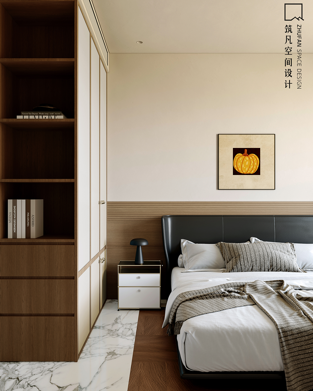 首发|筑凡设计沉稳克制精致空间里的四季浪漫-100