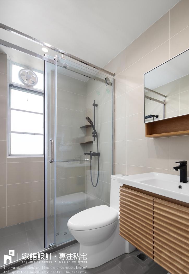 广州家语设计丨平层撷光而居 | 温暖简约,功能齐全-23