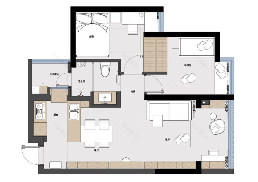 63 平米两居室,环保收纳美学之家-15