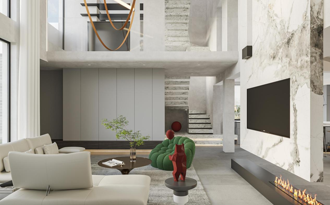 别墅现代简约之家丨中国厦门丨厦门磐石空间设计-69