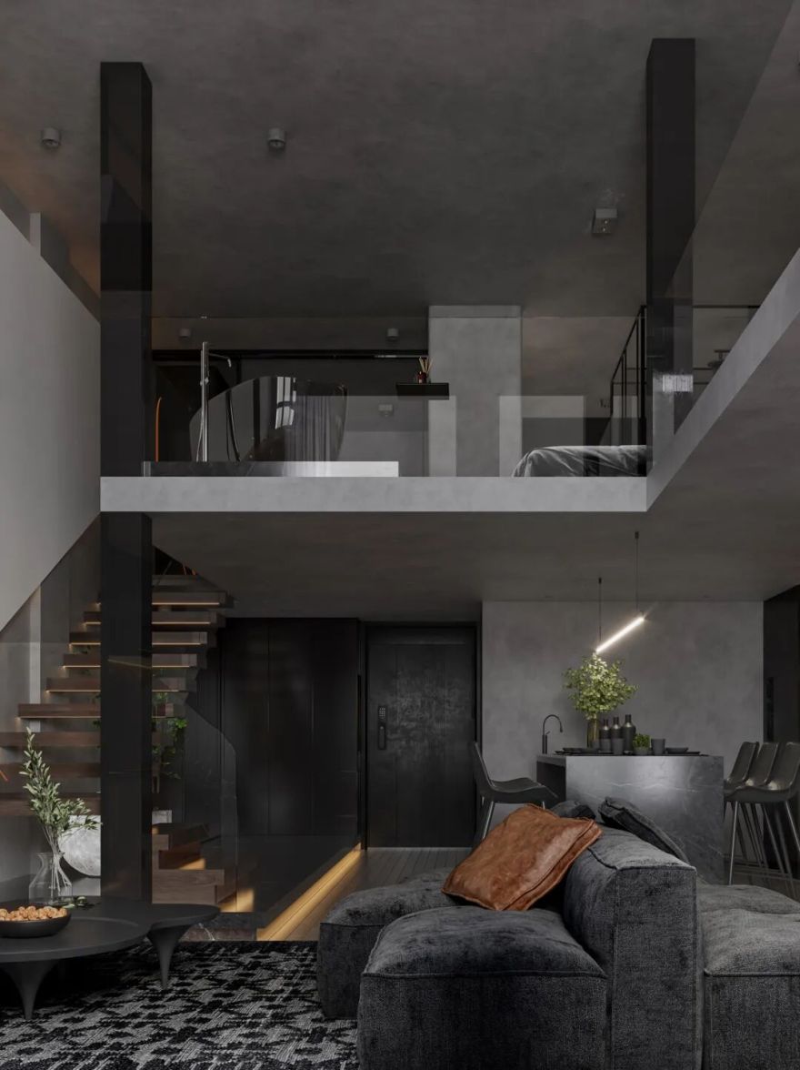 广州越秀天荟江湾Loft公寓丨中国广州丨格梵装饰集团-14