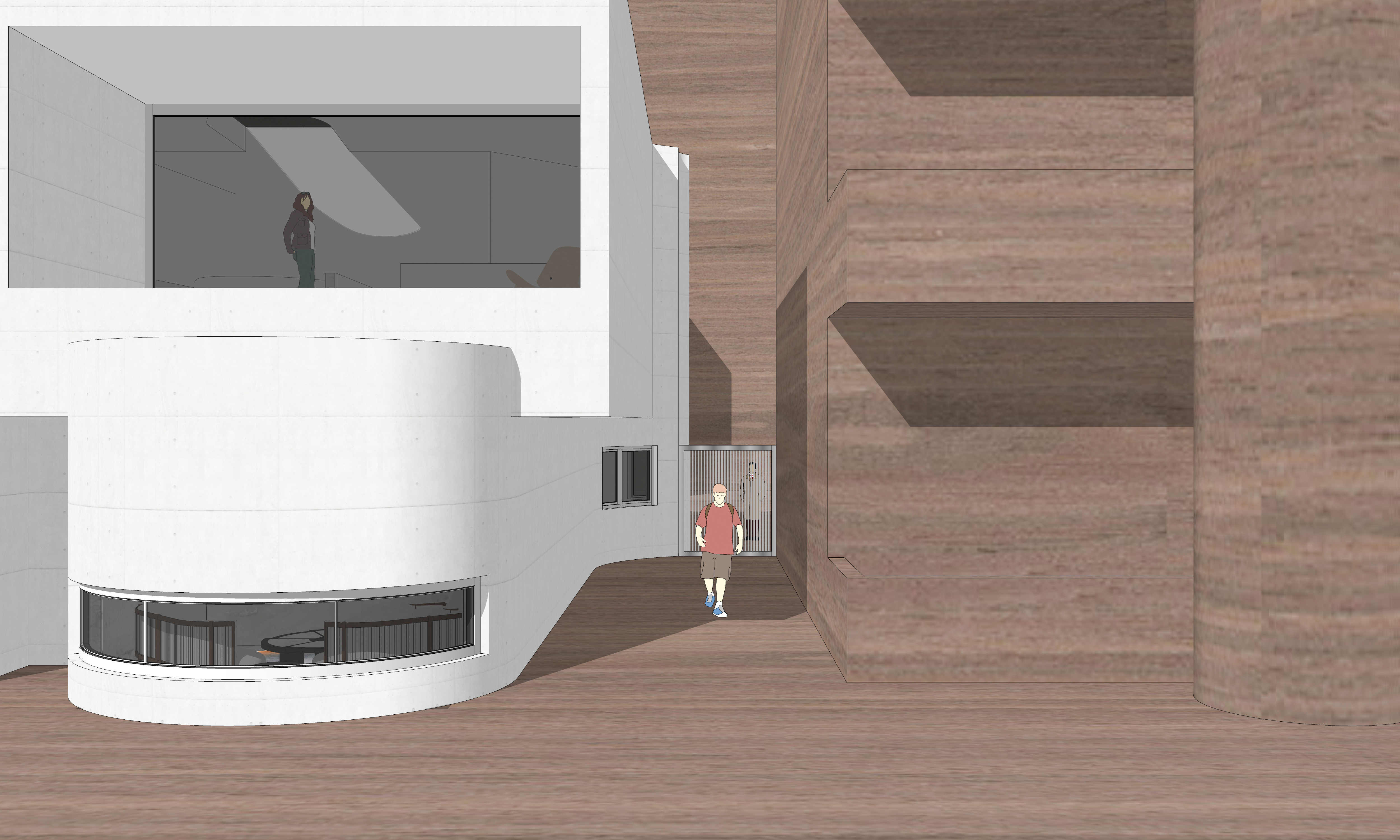 美术培训画室接待厅设计-3